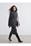 Lcw Vision Anthracite Knitwear Plain Midi Women's Skirt