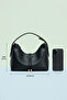 Women's Mini Size Top Detailed Long Cross Strap Hand & Shoulder Bag (20X16 cm) - 5