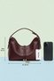 Women's Mini Size Top Detailed Long Cross Strap Hand & Shoulder Bag (20X16 cm) - 3