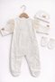 Velvet Baby Girl Lace Bow 3-Piece Jumpsuit Set - 2