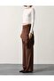 Women's Satin Lace Tie Palazzo Pants - 6
