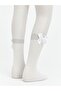 Girls' Thin Pantyhose with Bow Detail, 2-Piece Set - 5