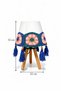 3-Legged Natural Wood Crochet Motif Tasseled Rustic Look Lampshade (1 Piece) (5 Colors) - 3