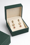Women's Gold Color Geometric Dangle Earrings - 3