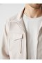 Slim Fit Shirt Collar Men's Jacket - 3