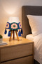 3-Legged Natural Wood Crochet Motif Tasseled Rustic Look Lampshade (1 Piece) (5 Colors) - 6