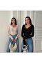2 Li Cashmere Fabric Lace Detail Blouse Very Comfortable Elegant First Quality (Mannequin1.70M