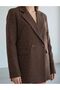 Women's Lined Blazer Jacket with Stone Detail - 2