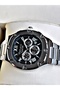 Functional Guaranteed Silver-Black Color Steel Cord Men's Wristwatch - 2