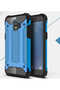 Galaxy J2 Pro 2018 Compatible - Case Double Layer Protective Crash Military Tank Case - Blue