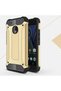 Lenovo Moto G5S Plus Compatible - Case Double Layer Protective Crash Military Tank Case - Gold
