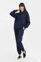 Ruffled Winter Women's Sweatpants with Elastic Cuffs, Baggy, Plus Size, with Pockets, Adjustable Waist - 2