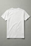 Cotton Cat Printed White Basic Crew Neck Short Sleeve T-Shirt for Men - Women - 2