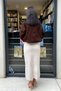 Women's New Season Elastic Waist Soft Textured Maxi Knitwear Skirt. Sun253 - 8