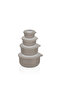 Qlux 4 Size Leak-Proof Storage Container Set Home School Picnic Camping 900+500+250+100 ml L-00989