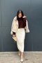 Women's New Season Elastic Waist Soft Textured Maxi Knitwear Skirt. Sun253 - 7