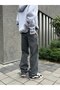 men's baggy jeans loose pants blue premium - 2