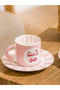 LCW HOME Mixed Printed Porcelain Coffee Cup Set for 2 People 90 ml - 2