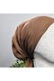 Acıkahve Tülbent Scarf Bonnet - Non-Slip, Anti-Sweat (Non-Slip) - 4