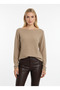 Women's Boat Neck Sequined Knit Sweater