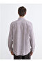 M1 Sezon Mürdüm Regular Fit Striped Men's Shirt - 6