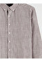 M1 Sezon Mürdüm Regular Fit Striped Men's Shirt - 2