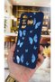 Tecno Spark 20/20C Compatible Blue Butterfly Patterned Silicone Shock-Absorbing Classic Protective Rubber Case - 4