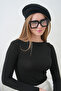Women's Boat Neck Transparent Blouse - 5