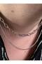 Men's Double Chain Necklace Does Not Lose Color Does Not Tarnish Stainless Steel Combinable Steel Necklace - 4