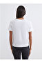 M1 Sezon White Crew Neck Women's T-Shirt - 8