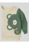 Baby Boys 2-Piece Embroidered Set with Different Sleeve Details in Cotton - 4