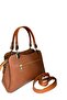 Women's Quilted Hand and Shoulder Bag with Gold Heart Key Accessory and Adjustable Strap - 6