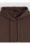 Brown Oversize Women's Thick Hoodie - 6