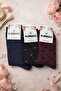 Women's Towel Winter Soft Textured Cotton Socks - 3 Pairs - Mixed Color/Pattern - 6