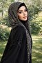 Anthracite Sequined Evening Dress Headpiece - 2