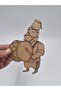 10 Pieces Wooden Painting Ramadan Drummer School DIY Event Activity Art 15 cm - 4