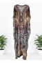 Haramlek, Set of four Jalabiyas with black lining, Georgette Fabric with crystal stone work - 2
