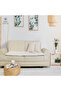 Linen Pet-Friendly Sofa Pad/Seat Mattress, Washable Size Options, Includes Throw Pillow Gift - 3