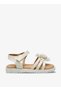 Girls Floral Embellished Hook & Loop Sandals - 2