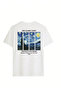 Unisex Casual Short Sleeve Vincent Van Gogh Printed Teenager Oversized Tshirt - 2