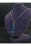 Bird Feather Steel Necklace Blue Black Colorful Enamel Embroidered Authentic Luck Symbol Yellow Steel Chain Necklace - 8
