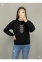 Sweat Embroidery Embroidered Cross Stitch Series -2 - Black - 4
