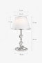 H Series Hexagonal Leg Table Lamp Shade Metal Leg Fabric Head Decorative Lighting - 4