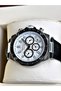 Functional Black-White Color Leather Cord Men's Wristwatch - 2