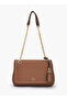 Textured Crossbody Bag with Chain Strap