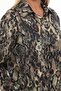 Shirt Collar Satin Patterned Mink Pton Khaki Bluz - 2