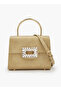 Textured Crossbody Bag with Detachable Strap