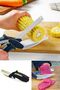 1 Piece Practical Fruit and Vegetable Cutting Scissors with Self-Chopping Board Practical Use - 4