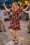 Floral Patterned V-Neck Casual Dress