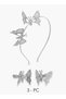 Pack of 3 Hairband and Hair Clip with Butterfly Embellishment